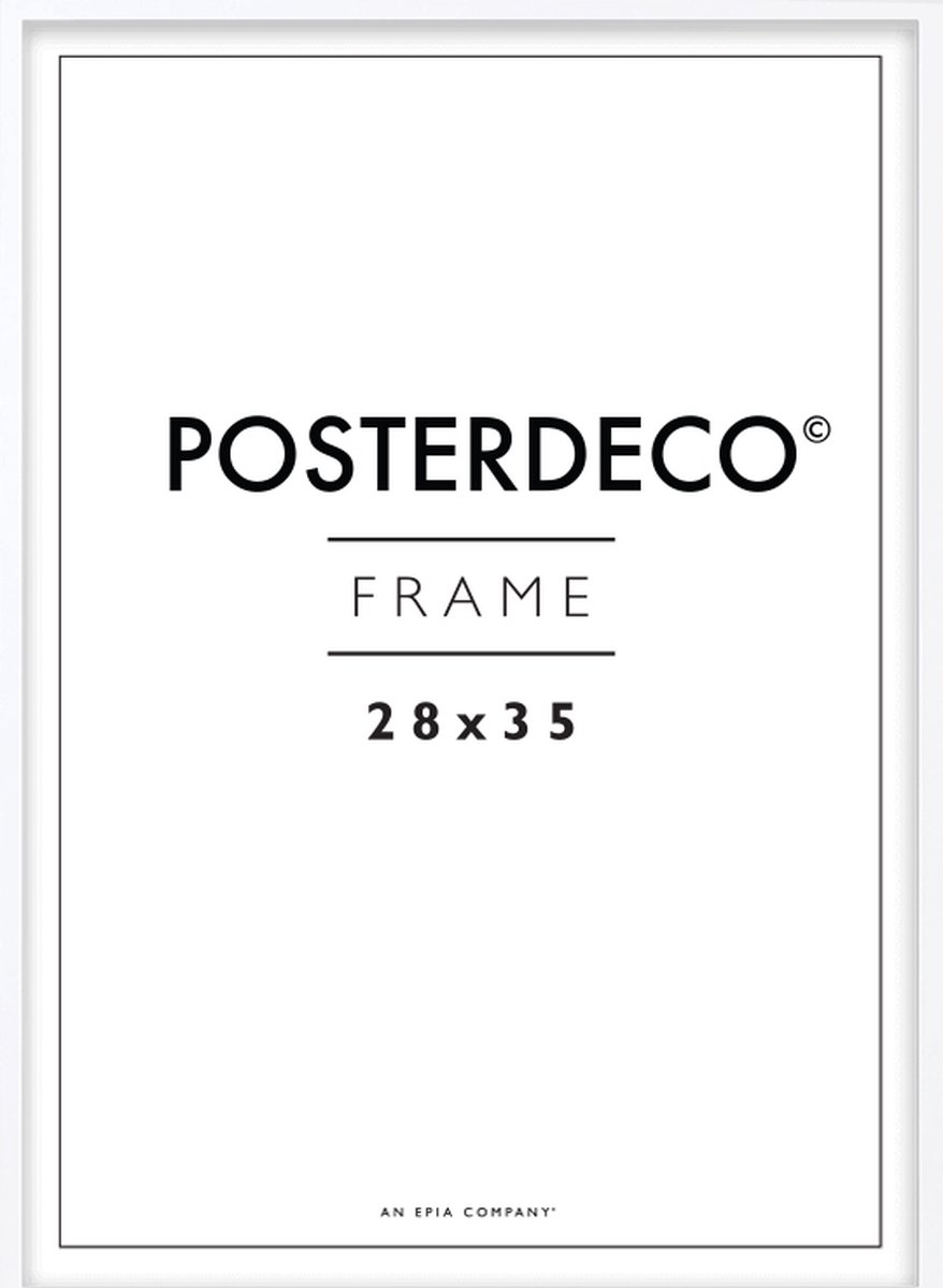 Framewinkel Fotolijst - Posterdeco - Premium Hout - Fotomaat 28x35 cm - Posterlijst - Fotolijstje - Wit