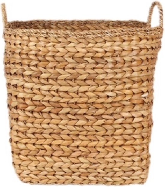 KOTARBAU® Rieten Mand - met Handvatten - Wilg - 40 cm - Bruin - Houtmand - Plantenmand - Oogstmand - Tuinmand - Opbergmand - voor Haardhout