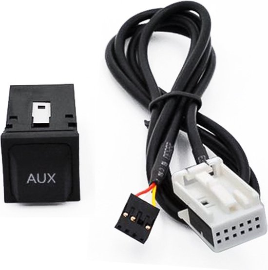 AUX Adapter Schakelaar Plug + Bedrading Hardheid voor Volkswagen RCD510 / 310/300 + | bol.com