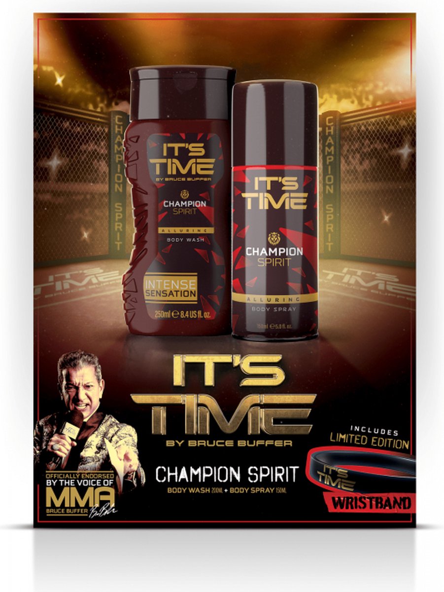 IT'S TIME Giftset - Champion Spirit - BodyWash & BodySpray + Armband