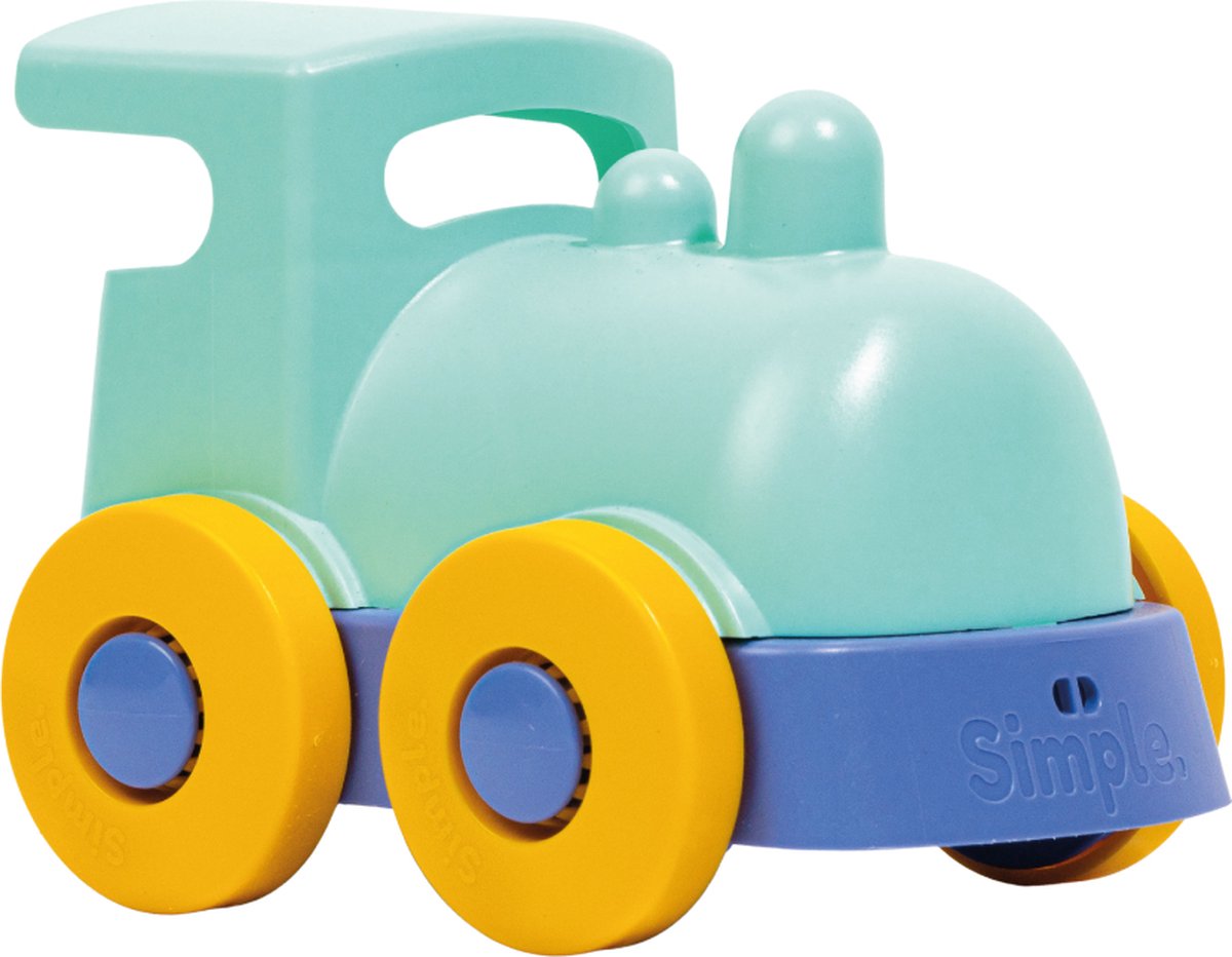 Le Jouet Simple Trein Locomotief Kinder of Baby Speelgoed Gerecycleerd Plastic Ecologisch Groen