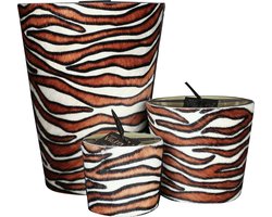 Victoria with Love kaars - Hairy Zebra Tricolore - Trio (S+M+XL) - Geurkaars