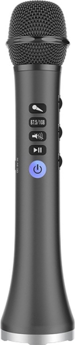 L-698 K Song Microfoon Mobiele telefoon Bluetooth Draadloze microfoon Audio Geïntegreerde KTV (Wisdom Black)