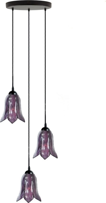 Art Deco Trade - Tiffany Kroonluchter Gentian Purple 3
