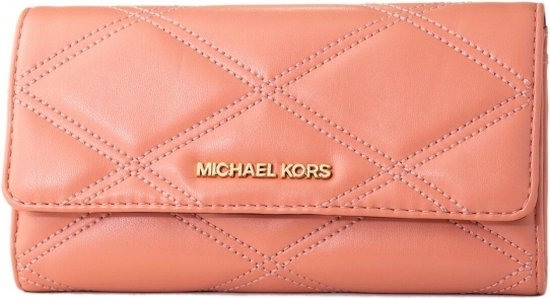 Portemonnee Michael Kors 35S2GTVF3U-SHERBERT Roze Huid (18 x 10 x 1 cm)