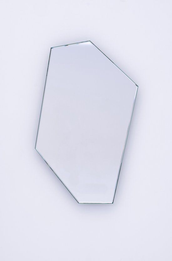 Rough Cut Mirror Small - Wandspiegel - Moderne Spiegel - Glas - Ophang Spiegel - Uniek - Verstek Geslepen Afwerking