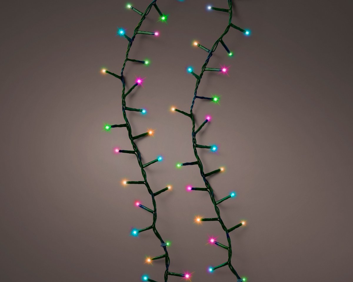 Lumineo kerstverlichting LED Compact Lights Twinkle 22,5m, soft multicolor