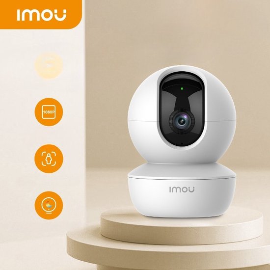 Imou babyfoon - Met camera en app – 64GB SD – 1080P HD – Wit/Zwart