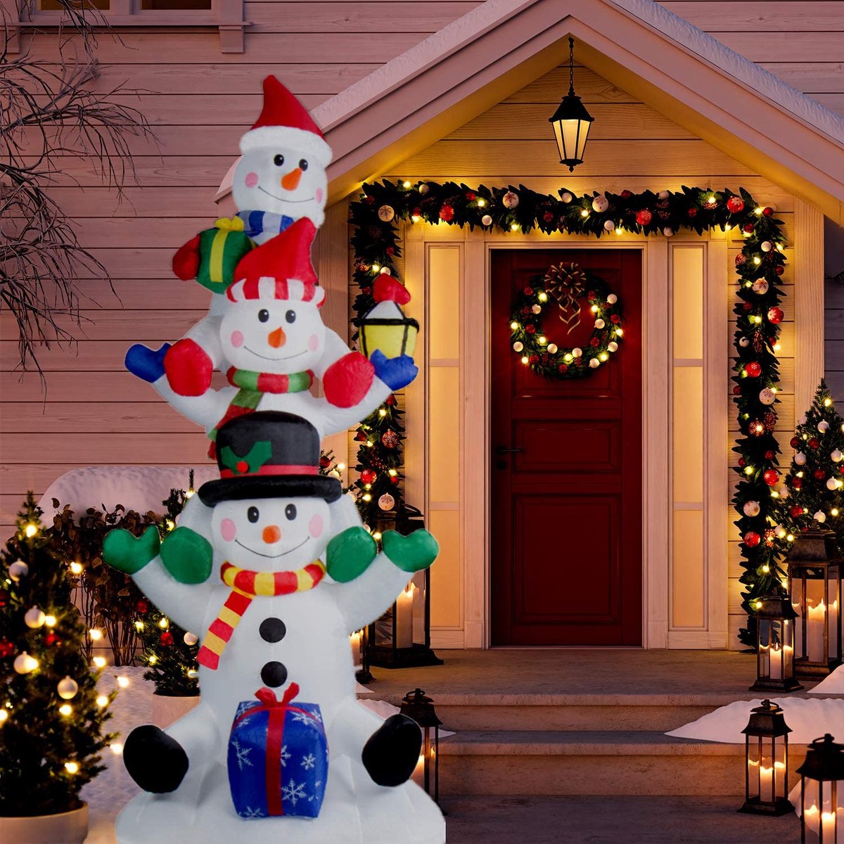 Opblaasbare Sneeuwpop 150 Cm Met Verlichting Indoor En Outdoor Original 1