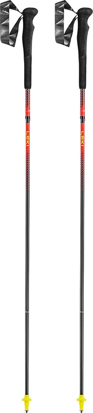 Leki Neotrail FX.One Superlite - Rouge vif-jaune fluo-naturel - Taille 130cm