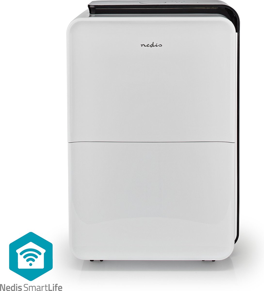 Nedis SmartLife Luchtontvochtiger - Wi-Fi - 30 l/Dag - Ontvochtiging / Continu / Was drogen / Ventilatie - Android / IOS - Regelbare hygrostaat - 210 mÂł/h