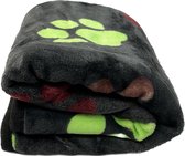 Huisdierdeken - 102x69cm Zwart - Wasbaar - 3 Kleuropties - Kattendekens - Hondendekens - Dog Blankets - Cat Blankets - Pet Blanket