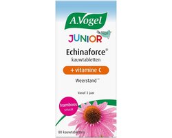 A.Vogel Echinaforce Junior + Vitamine C kauwtablet - Ondersteunt de weerstand bij kinderen - 80 st
