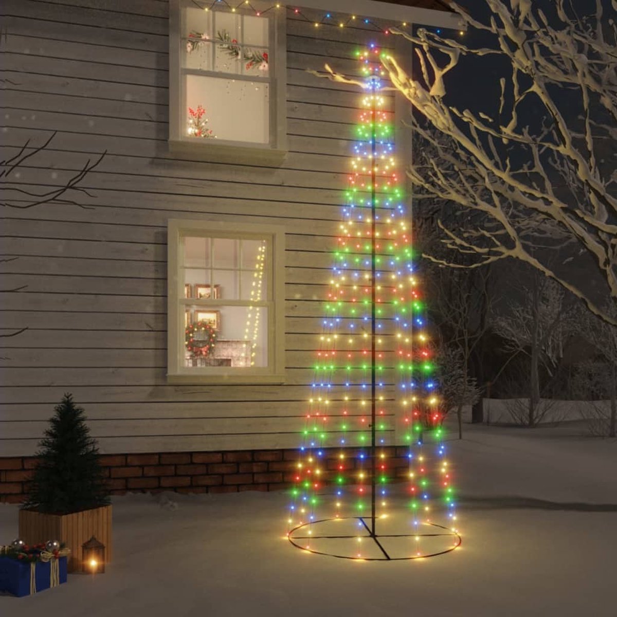 Prolenta Premium - Kegelkerstboom 310 LED's meerkleurig 100x300 cm