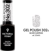 Victoria Vynn – Salon Gelpolish 302 Silver Surprise (zilver) - zilveren glitter gel polish - gellak - glitters - nagels - nagelverzorging - nagelstyliste - uv / led - nagelstylist - callance