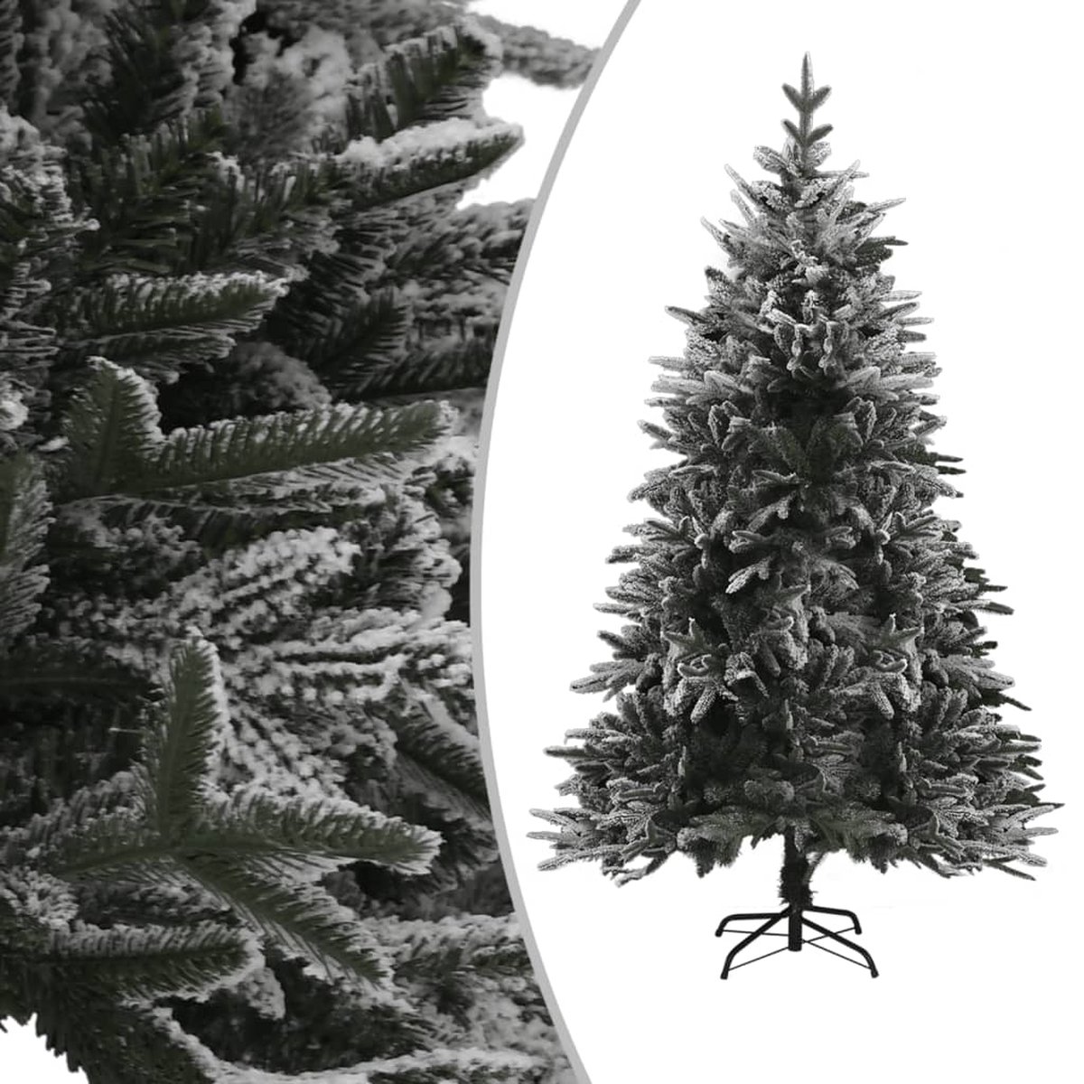 Prolenta Premium - Kunstkerstboom met sneeuwvlokken 240 cm PVC en PE groen