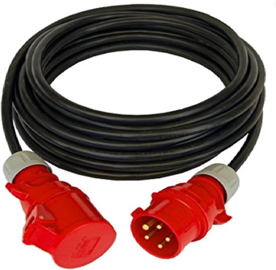 Prolunga Cee Industriale 5m 400V/32A - Cavo H07RN-F 5G6 Nero Per Cantieri E Esterno - IP44 Prolunghe Elettriche - Foto 5