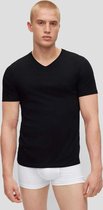 HUGO BOSS Classic T-shirts regular fit (3-pack) - heren T-shirts V-hals - zwart - Maat: XL