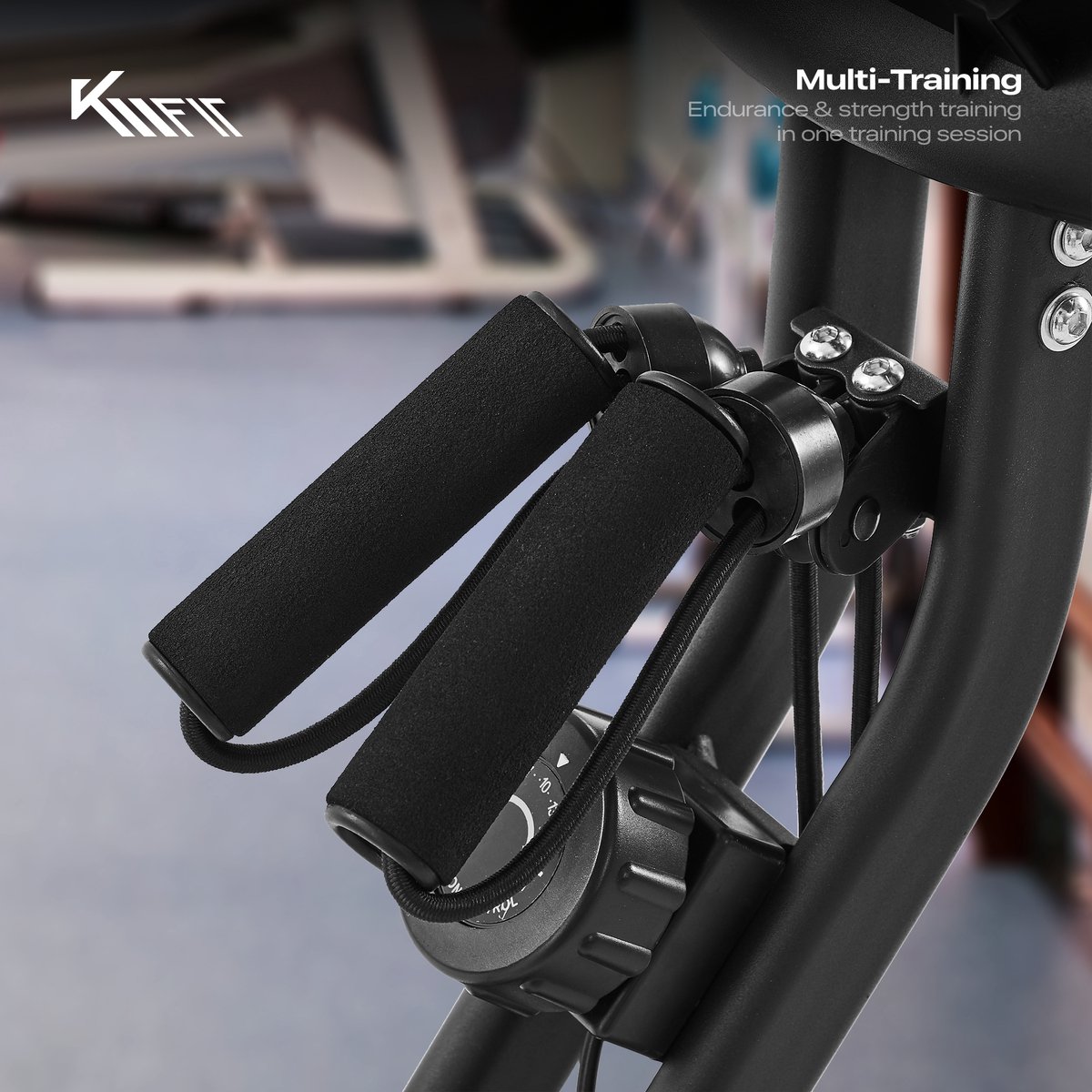 KM-Fit Hometrainer - 2in1 - Fitnessfiets - Opvouwbare - afbeelding 3