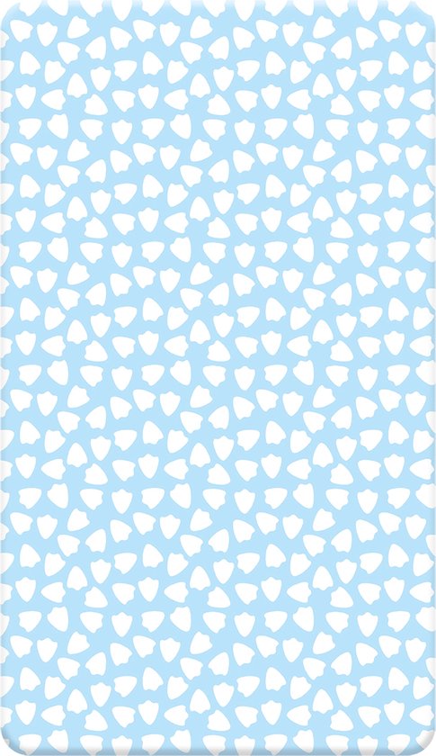 De Witte Lietaer Hoeslaken Bumblebee 90 X 200 Cm H40 Katoen Lichtblauw