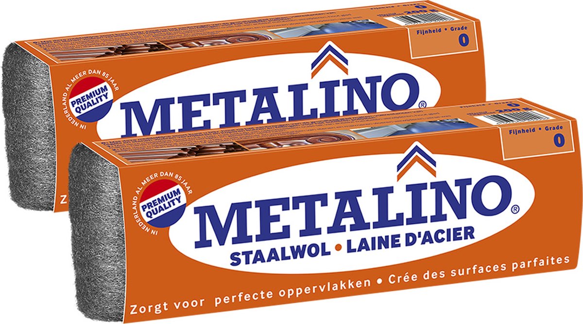 Metalino staalwol 0 - 2 x 200 gram
