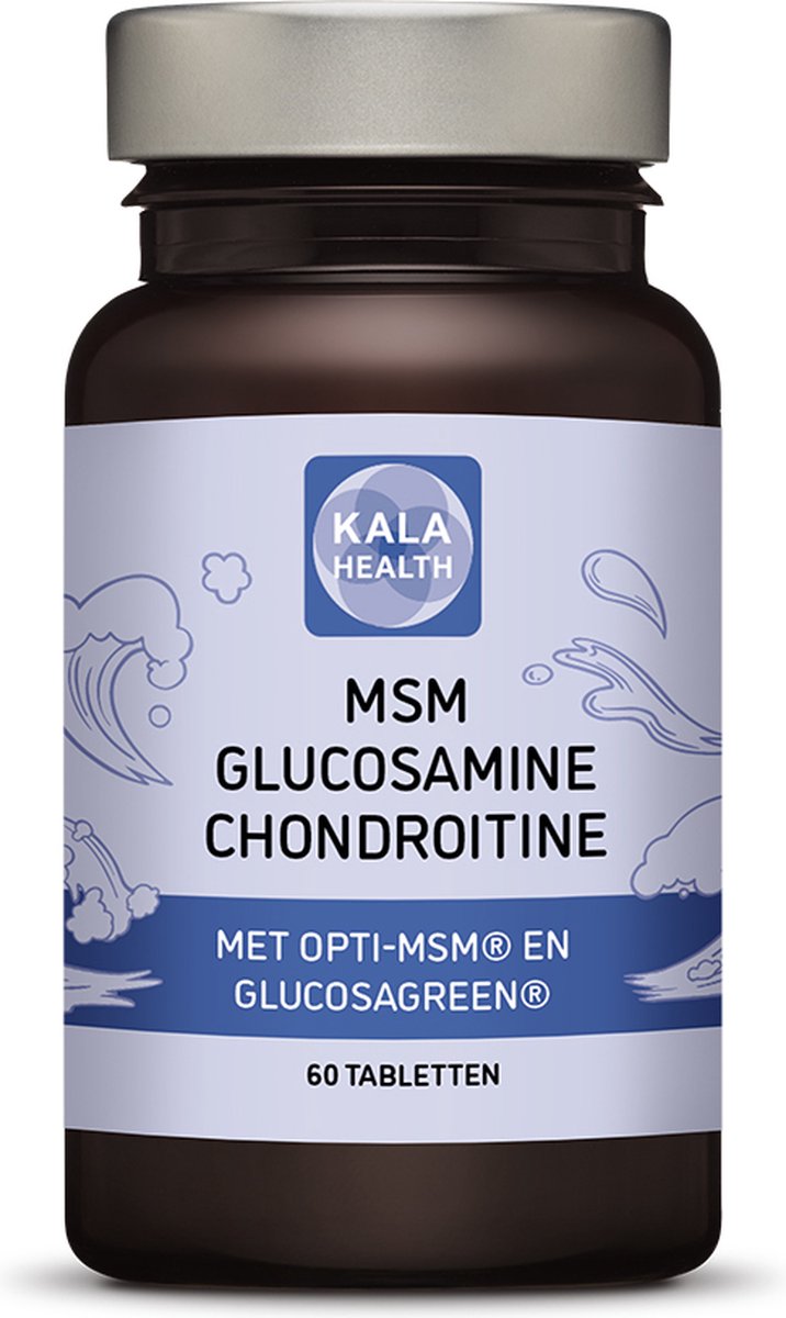 Goedkoopste MSMGC - 60 Tabletten - MSM met toevoeging van Glucosamine en Chondroitine - Kala Health