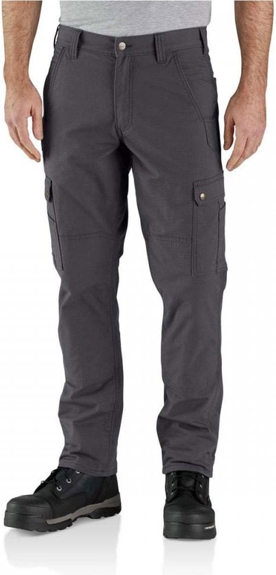 Carhartt ripstop cargo fleece lined work pants 105491 shadow 31-32