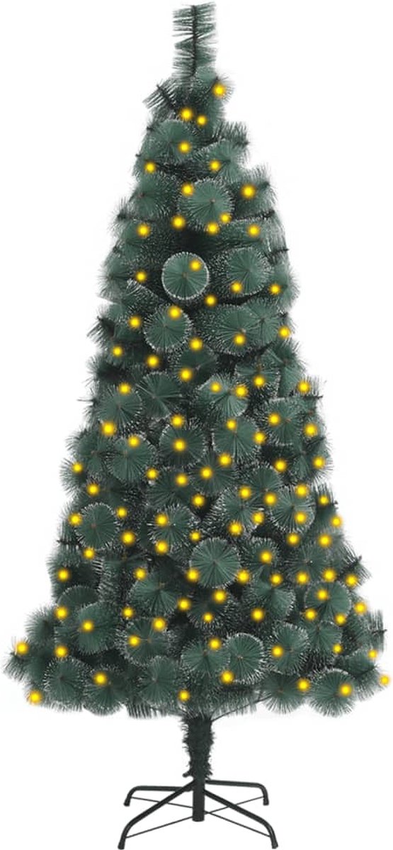 Prolenta Premium - Kunstkerstboom met LED's 150 cm PVC en PE groen