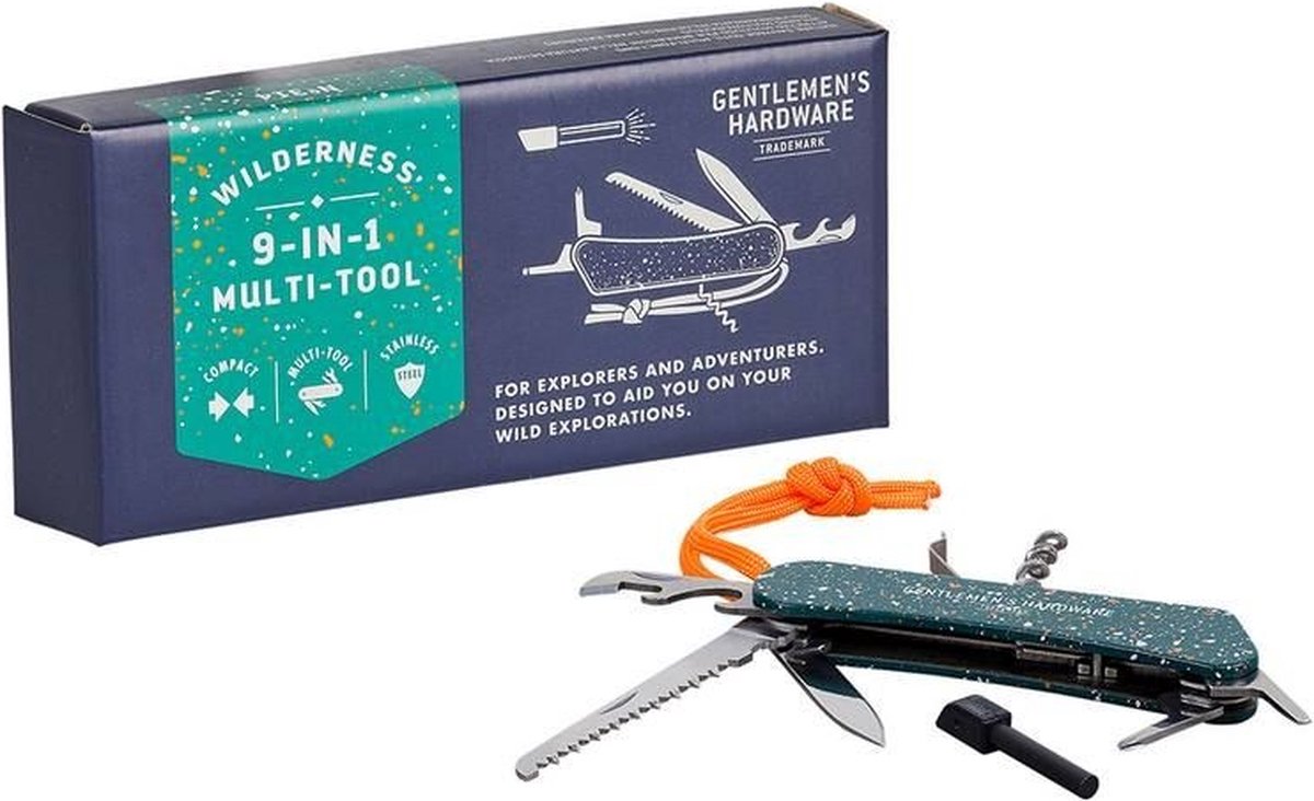 9-in-1 multitool zakmes - Gentlemens Hardware