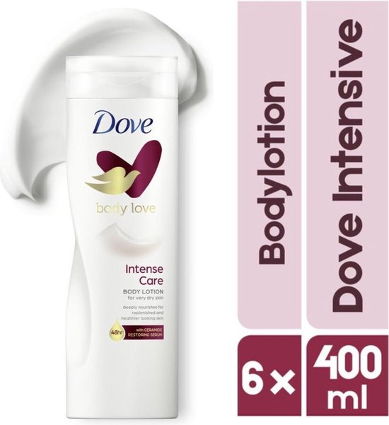 Dove Intensive Bodylotion - 6 x 400 ml - Voordeelverpakking aanbieding | bol