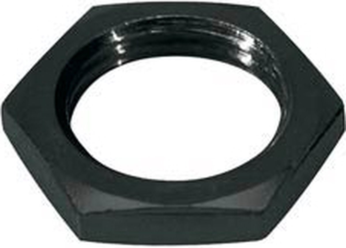 Moer voor Chassis connector Boston SJN-B zwart 12 stuks