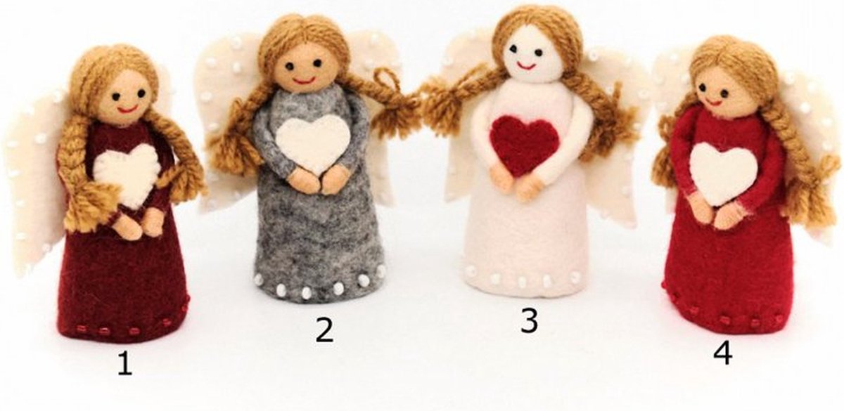 Kerstengeltjes vilt 11cm-NR4