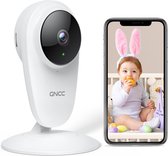 GNCC GC1Pro Wifi Babyfoon met camera - 3MP Indoor WiFi-camera - Met App - Bidirectionele Audio - Nachtzicht - Wit