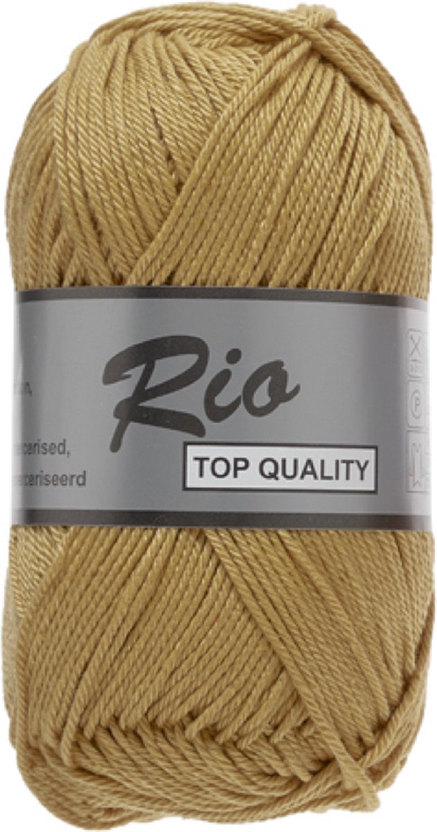 Lammy Yarns Rio Katoen garen - Zand (120) - 10 bollen van 50 gram - pendikte 3 -3,5 mm.