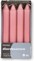 Blokker Dinerkaars - 8 Stuks - Roze - 15cm