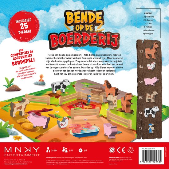 Bende op de boerderij-bordspel. 3+