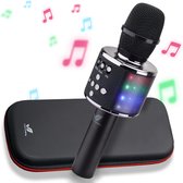 Vivid Green Karaoke microfoon met speaker - Inclusief opbergcase - Voor kinderen en volwassenen - Bluetooth - Set - Zwart