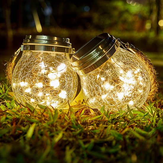 Lanterne Solaire Extérieure Jardin LED Jardin Suspendu Lumière