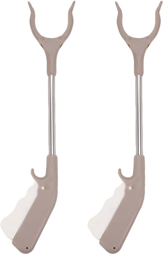 Relaxdays grijper, afvalgrijper, grijpstok voor senioren, aluminium
