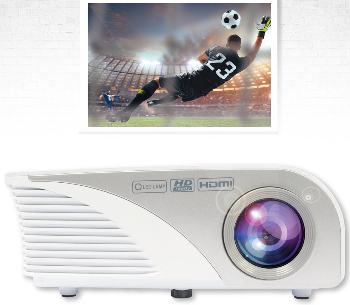 Salora 40BHD1200 vidéo-projecteur Projecteur à focale courte 65 ANSI lumens  LED Gris,... | bol.com