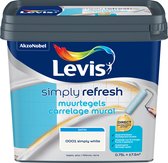 Levis Simply Refresh Muurtegels - Satin - Simply White - 0.75L
