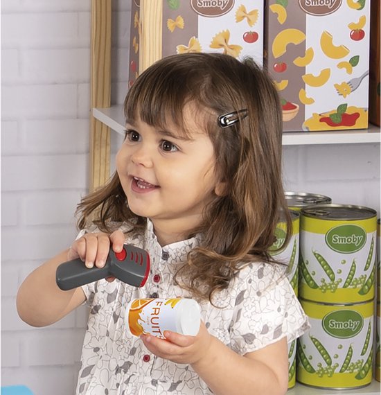 Smoby - Rollenspel - Shopping - Elektronische Supermarkt kassa met kassa lade, echte rekenmachine, dummymicrofoon, creditcardlezer en weegschaal met mechanische actie van Smoby — afbeelding 2