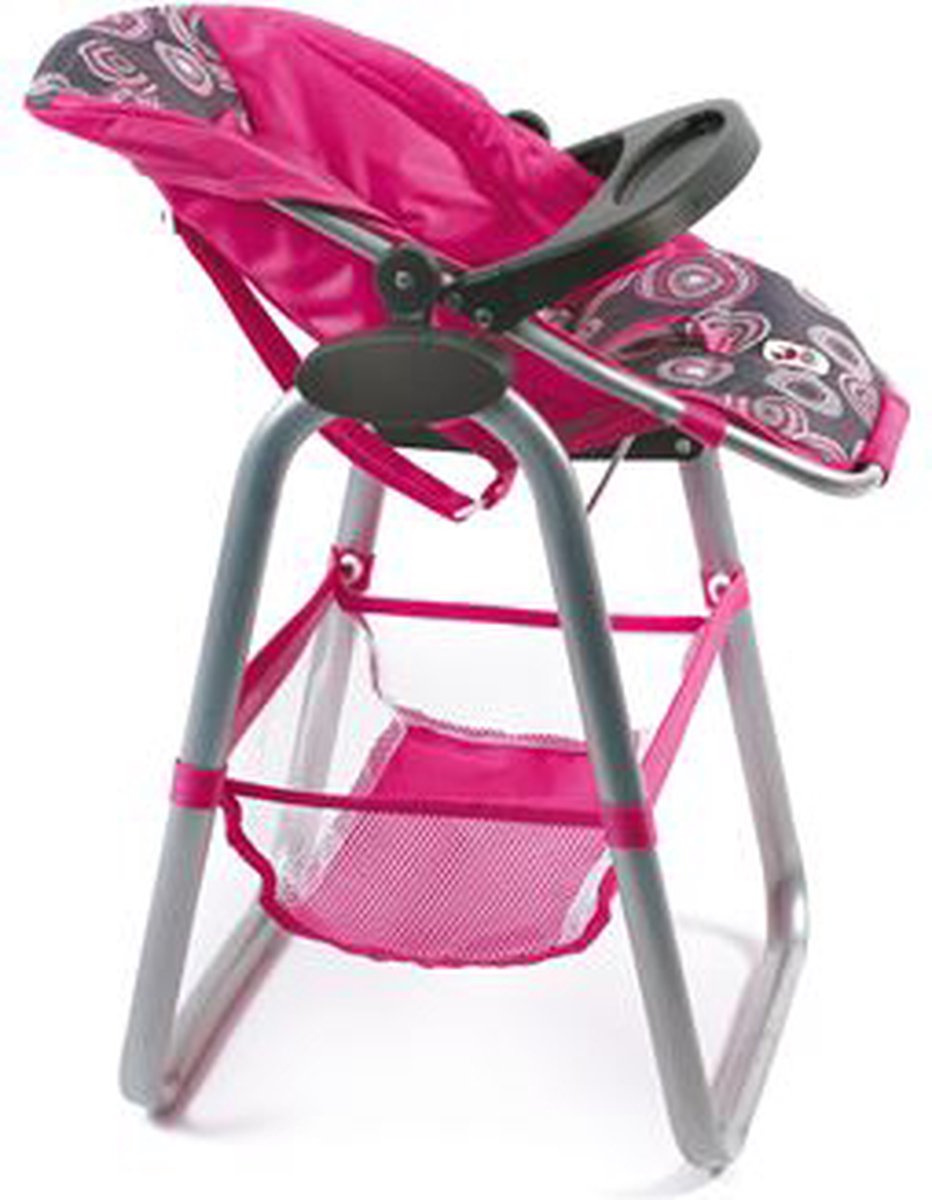 Lit De Voyage Pour Poupées Bayer Chic 2000 – Denim Moderne – Jusqu'à 50 Cm – Avec Sac De Transport – Rose