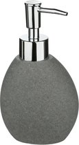 5Five Distributeur de savon/distributeur de savon en pierre artificielle - gris foncé