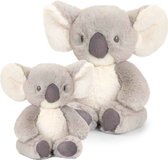 Keel Toys - Pluche knuffels koala familie - 2x stuks - 14 en 25 cm