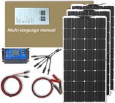 Zonnepanelen Compleet Pakket (300W) - Zonnepanelen Plat Dak - Hoge Efficiëntie - Flexibele zonnepanelen - Zonnepaneel Camper