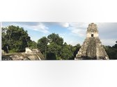 WallClassics - PVC Schuimplaat- Piramide van de Grote Jaguar - Guatemala  - 60x20 cm Foto op PVC Schuimplaat