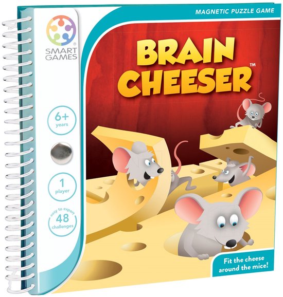 SmartGames - BrainCheeser - 48 opdrachten - magnetisch reisspel