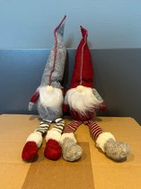 Soluzzion - Kerst Gnome's - Set van 2 - 40CM - Gnoom - Kerstdecoratie - Kerst kabouters