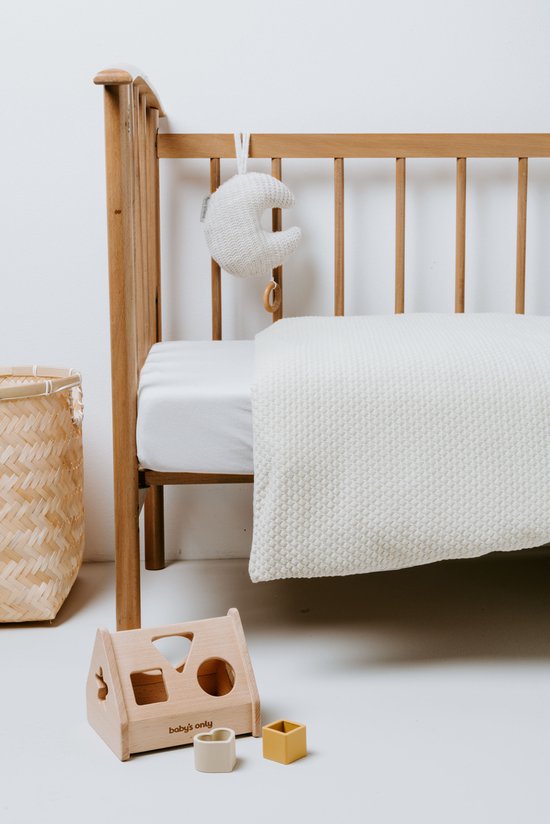 Baby's Only Gebreid baby Muziekdoosje - Muziekhanger maan Hope - Urban Green - Muziek speelgoed van Baby's Only — afbeelding 4